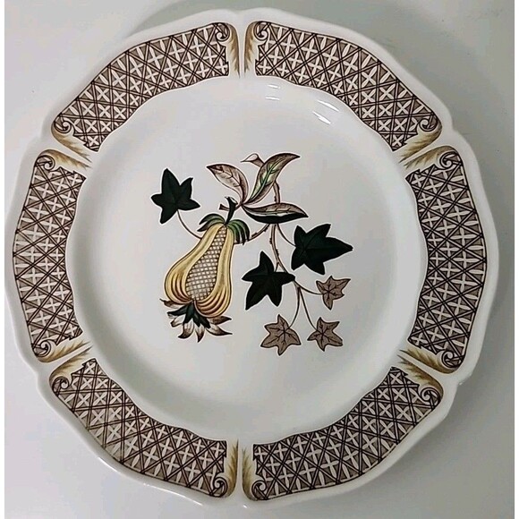 Wedgwood Etruria & Barlaston Avocado Bread and Butter Dish 6 1/4" Set of 5 - Picture 1 of 4